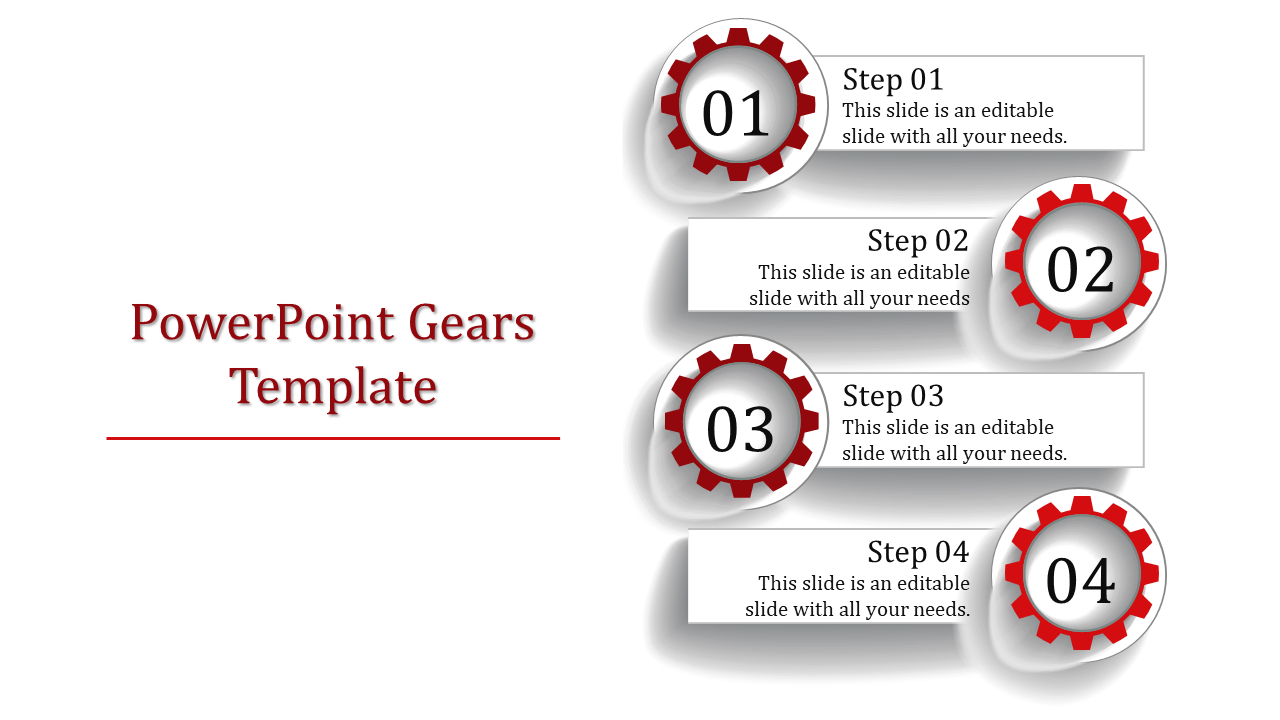 powerpoint gears template-Powerpoint Gears Template-4-Red